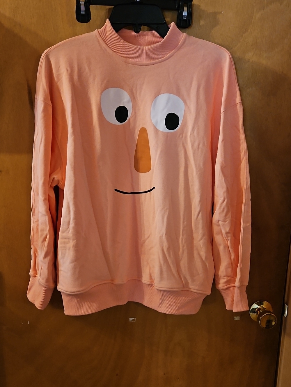 Kina&Tam Peach Graphic Crewneck Sweatshirt